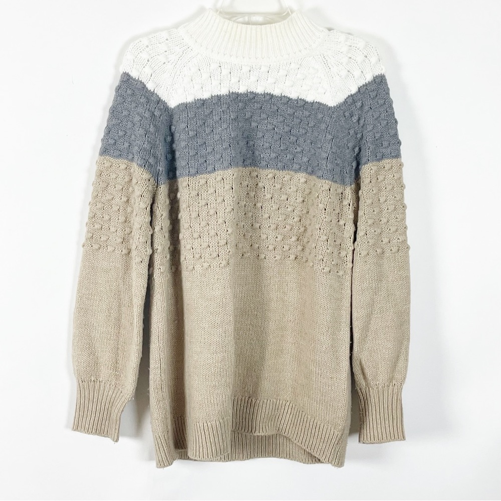 Calvin Klein Women’s Multicolored Long Sleeve Pullover Sweater Size Large